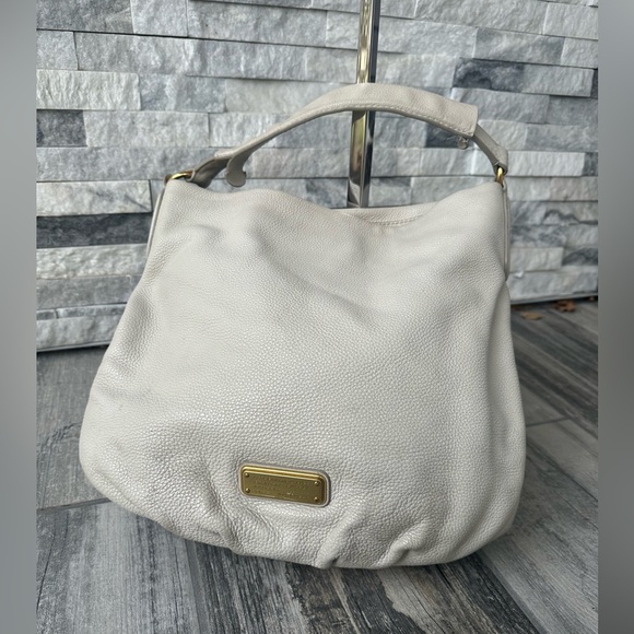Marc by Marc Jacobs Classic Q Hillier Hobo White Workwear Handbag Purse Two Way - Picture 3 of 17